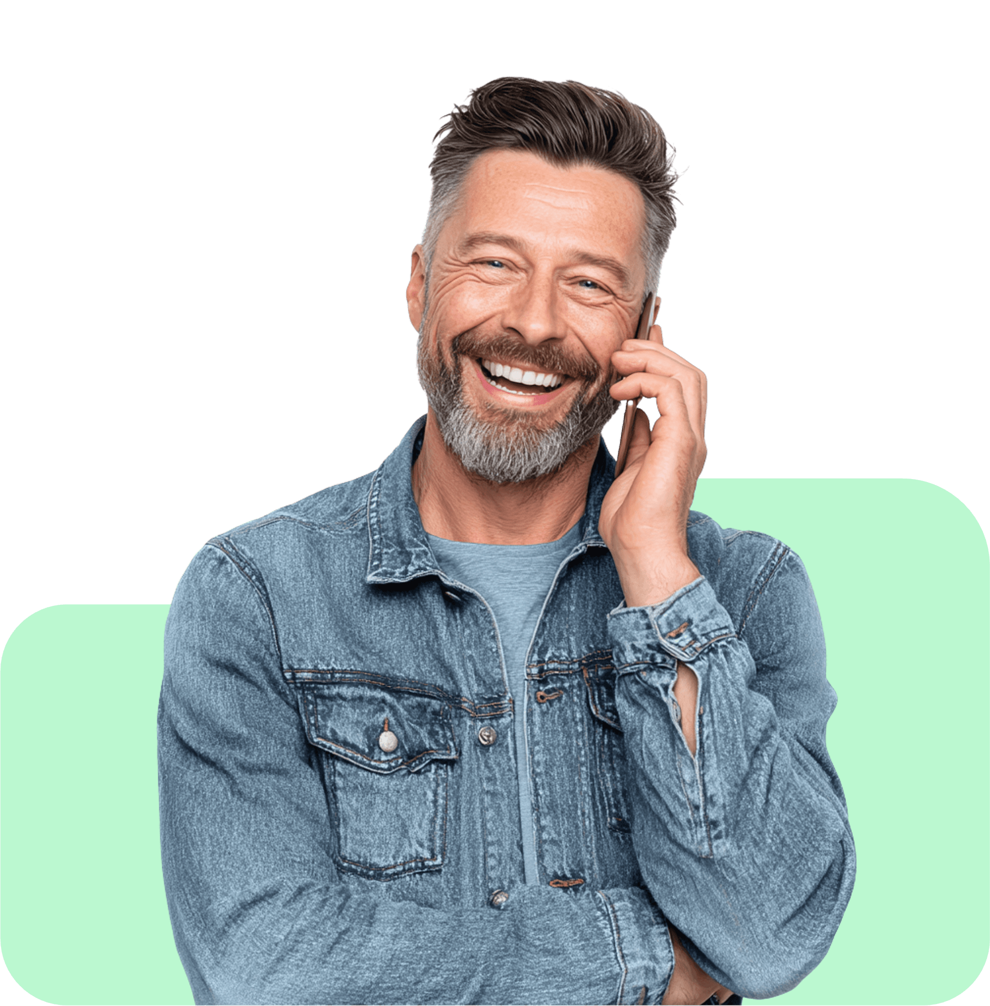 Happy customer service representative